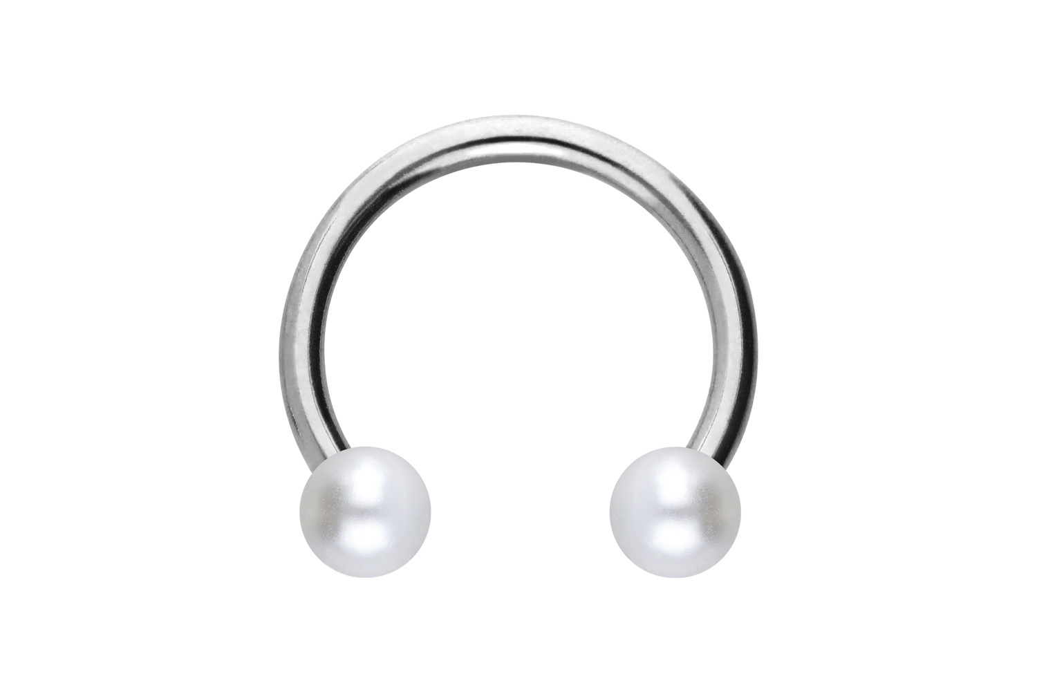Chirurgenstahl Hufeisenring Piercing SYNTHETISCHE PERLEN